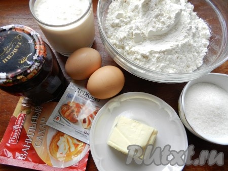 Ингредиенты для приготовления дрожжевого теста.