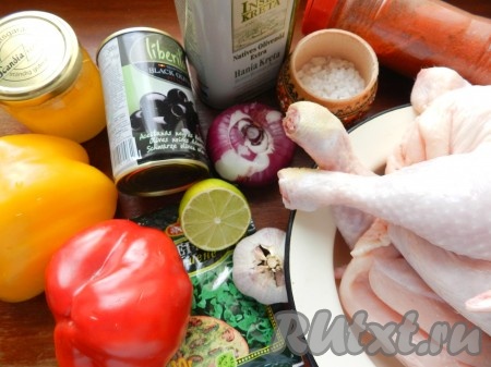 Ингредиенты для приготовления курицы по-испански