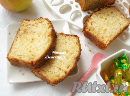 Рецепт кекса с яблоками
