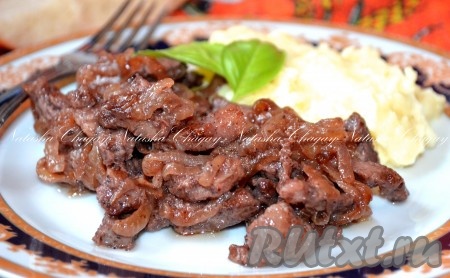 Маринованное мясо на сковороде