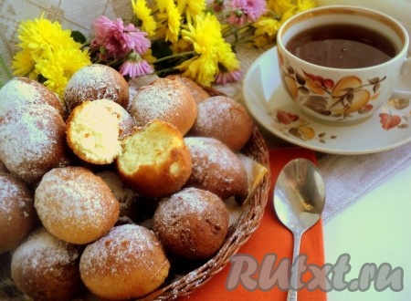 Пончики из сгущёнки, жареные в масле