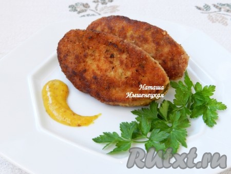 Куриные котлеты с тыквой