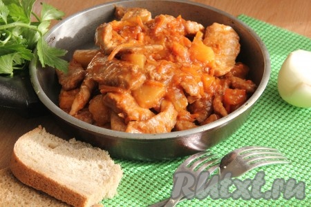 Мясо в кисло-сладком соусе (Гобажоу)