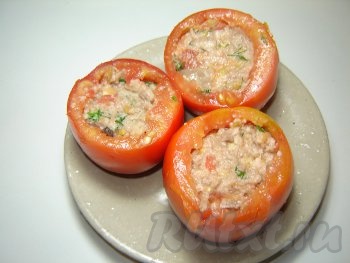 Заполняем мясным фаршем