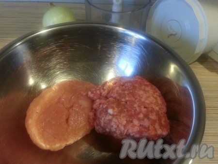 Фарш для приготовления ёжиков в мультиварке