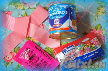 Готовим крем на сгущенном молоке. 