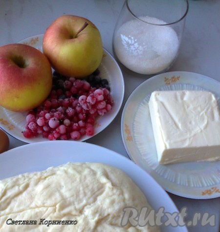 Ингредиенты для приготовления пирога "Новогодняя елочка"