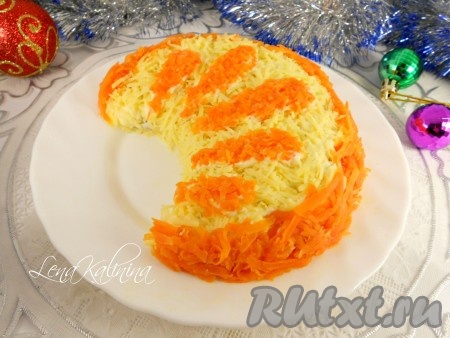 Рецепт салата "Апельсиновая долька"