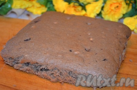 Готовую коврижку достать, остудить.