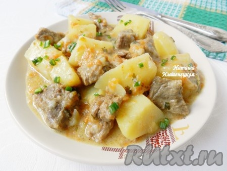 Рагу из говядины с картофелем