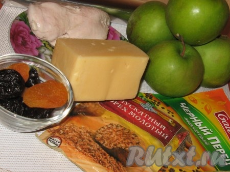 Ингредиенты для приготовления фаршированных яблок