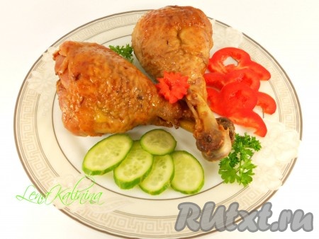 Курица в медово-соевом маринаде в духовке