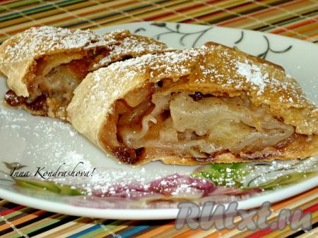 Венский штрудель с яблоками