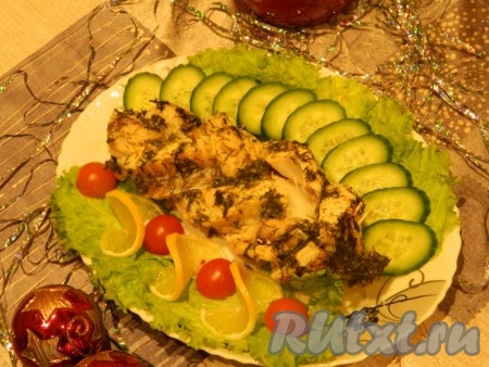 Рыбная коса на луковой подушке