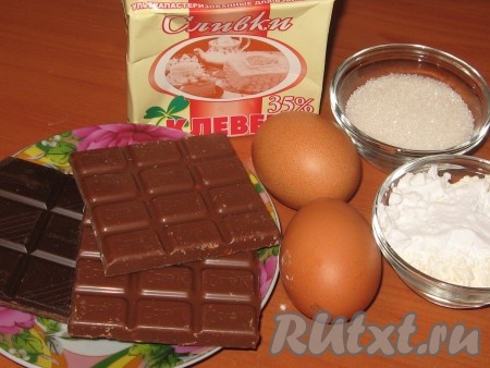 Ингредиенты для приготовления торта "Рождественское полено"