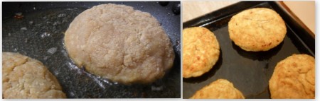 Сформированные куриные зразы с грибами выкладываем на сковороду, прогретую с растительным маслом и обжариваем на среднем огне с дух сторон до золотисто-коричневого цвета. Перекладываем обжаренные зразы в форму для запекания, ставим в разогретую духовку и запекаем при температуре 180 градусов минут 20.