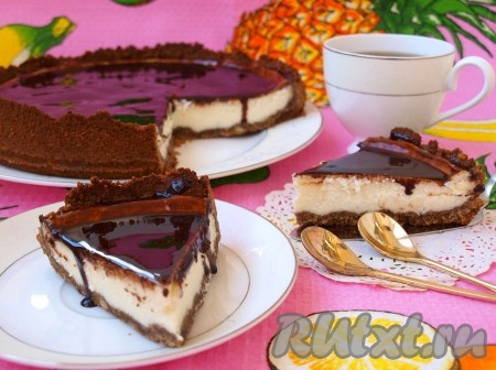 Чизкейк из творога и сливочного сыра