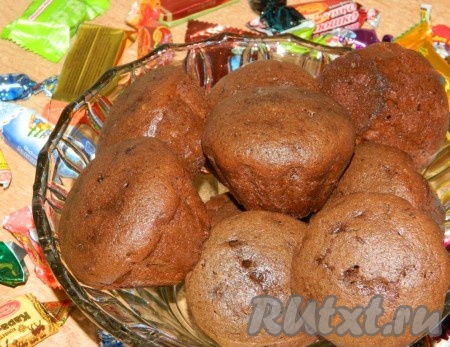 Кексики из шоколадных конфет