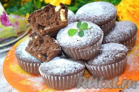 Кексы с белым шоколадом