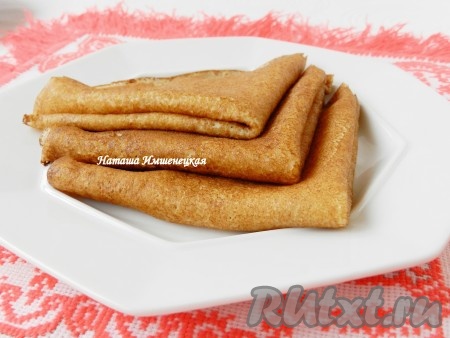 Вкусные, аппетитные блины на топлёном молоке готовы.&nbsp;