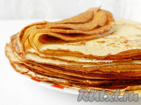 Блины на топленом молоке