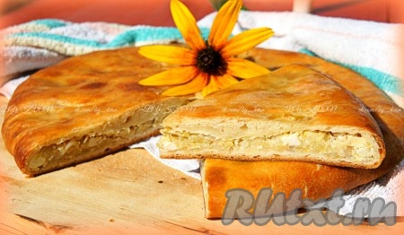 Пирог с капустой и яйцом из слоёного бездрожжевого теста