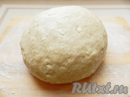 Затем разделить тесто на равные части. Противень смазать растительным маслом. Из теста сформовать булочки и выложить на противень на расстоянии друг от друга.