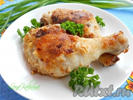 Куриные окорочка на сковороде