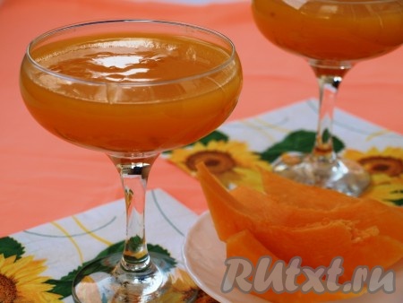 Тыквенный кисель с курагой 