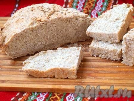 Хлеб с овсяными хлопьями в духовке