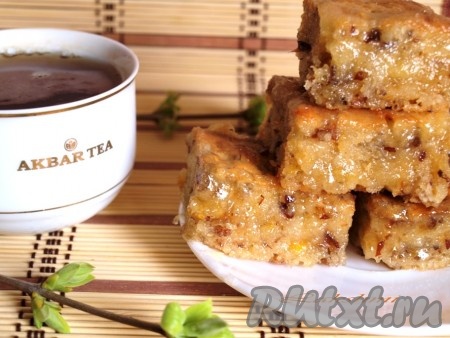 Лимонный пирог с изюмом