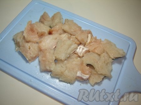 Филе рыбы кусочками