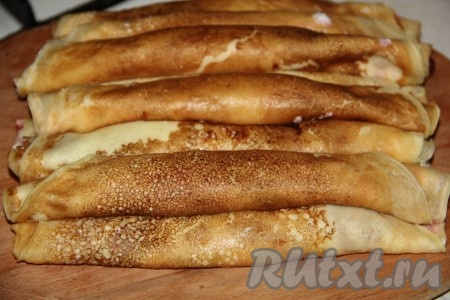 Таким образом у нас получится 21 трубочка с творожным десертом и вишнями.