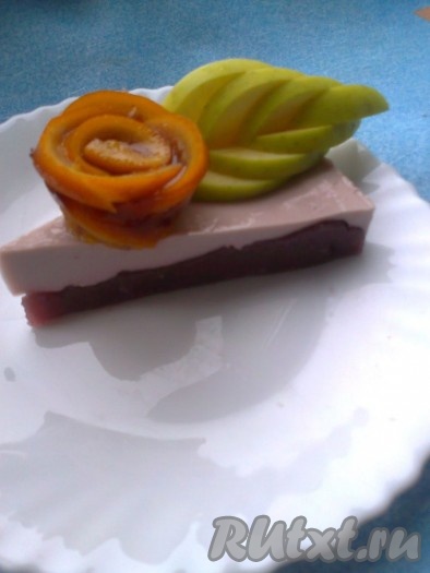 Вот десерт в разрезе.