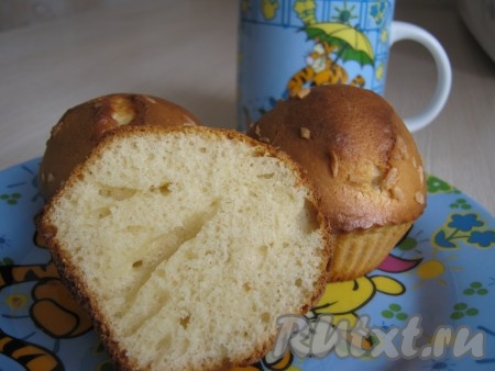 Кексы на сгущённом молоке в силиконовых формочках в духовке