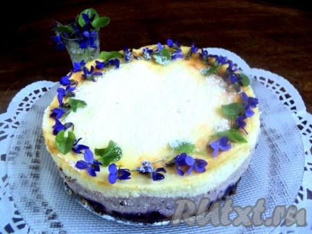 Сырник с черникой «Фиалки»