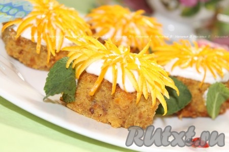 Вкусные пирожные "Одуванчики", приготовленные без добавления муки и масла, подавать к чаепитию!