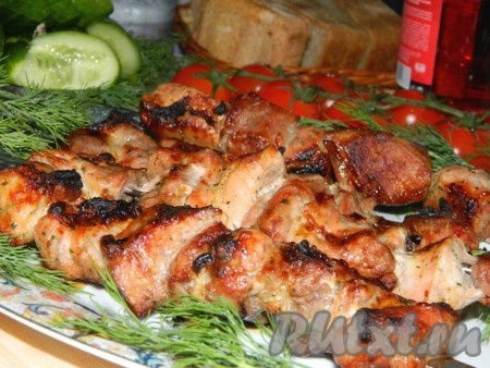Шашлык в луково-лимонном маринаде