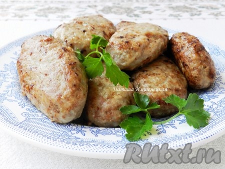 Котлеты из говядины с картошкой