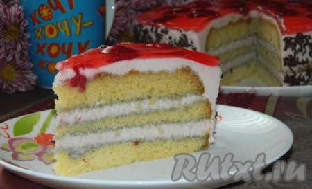 Малиновый торт