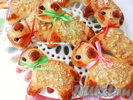 Вкусные и симпатичные пасхальные барашки готовы!
