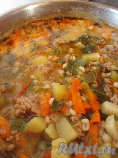 Добавляем её в суп.
