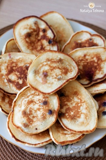 Оладьи с голубикой