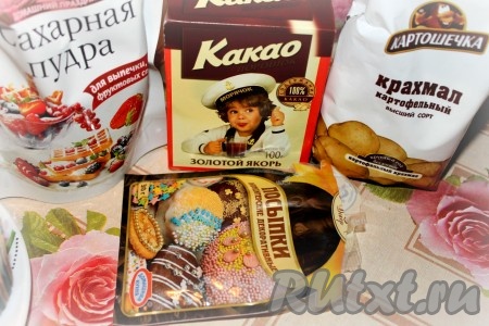 Необходимые для глазури продукты.