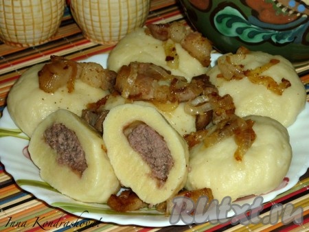Галушки с фаршем