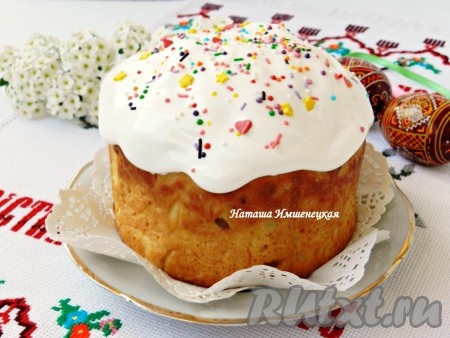 Творожные куличи готовы.