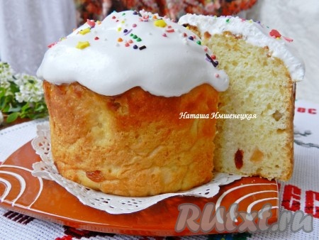 Творожные куличи готовы.