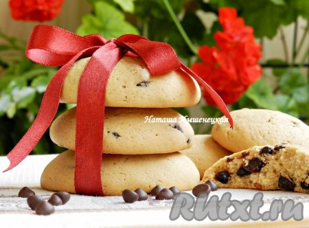 Мягкое печенье с шоколадными каплями