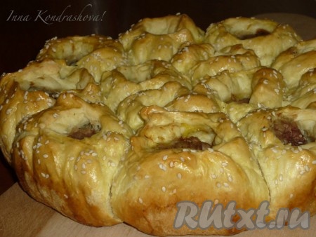 Отрывной пирог с мясом