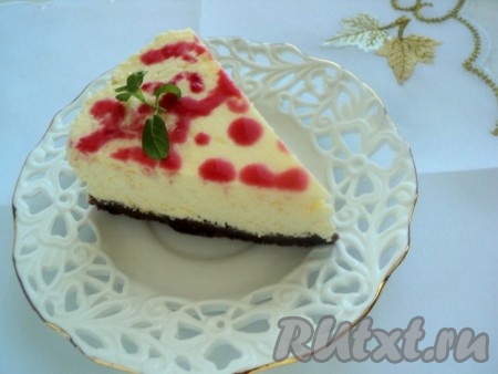 И еще один кусочек очень вкусного чизкейка со сгущенкой!